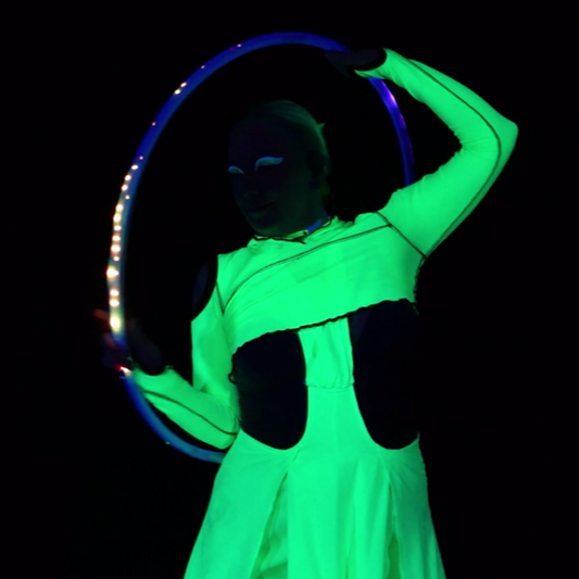 Green Goddess - Mono Color Neon Dancer Visuals