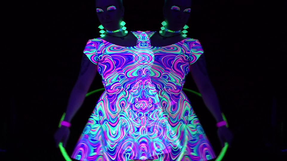 Squiggle Wiggle Minis Pack - Blacklight Party Visuals