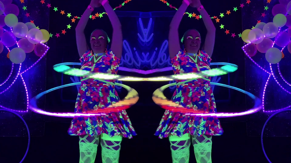 Tropical Rainbow Dancer Visuals & LiveStream Assets